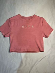 Pink NITH Cropped.    T-Shirt