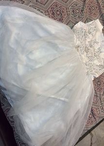 Sparkling White Tulle Dress🎀