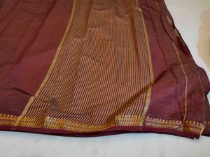 👑 Maharani Drape: Light Maroon Cotton Silk Saree