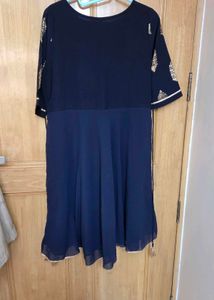 Elegant Navy Blue Kurta