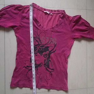 Stylish Purple Graphic T-Shirt