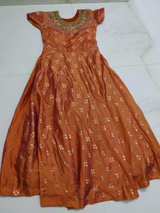 Elegant Orange Kurta Set with Dupatta