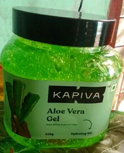 "Kapiva Pure Aloe Vera Skin and Hair Gel - 500g | Hydrating, Soothing, Multipurpose Gel"