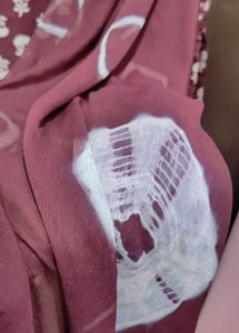 Maroon Kurta Set with chiffon dupatta