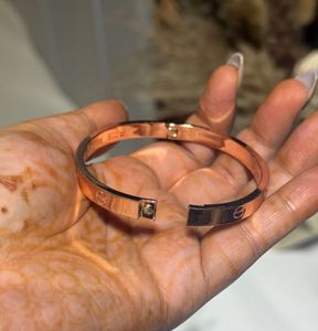 Rose Gold Bangle with Stones