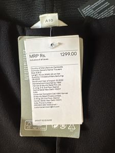 Classic Black Wide-Leg Trousers with Tags