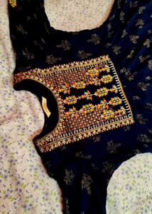 Elegant Navy Anarkali Kurta
