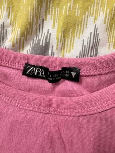 Pink Cropped T-Shirt