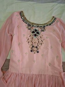 Elegant Pink Ethnic Gown