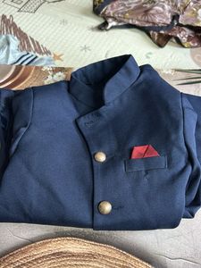 Men's Navy Blue Bandhgala Jacket
