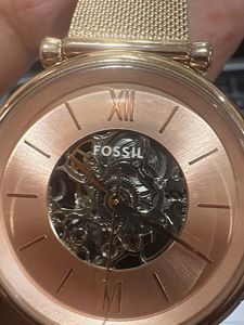 Fossil Rose Gold Mesh Watch