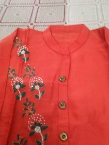 Orange Pearl Kurti