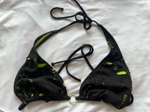 Black Ripped Bikini Top