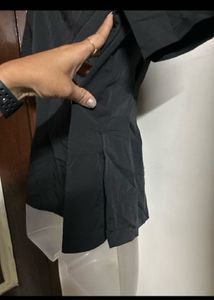 Chic Black Short Sleeve Blazer