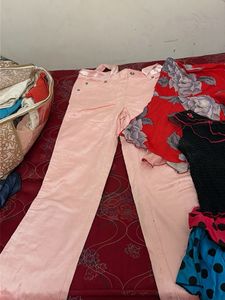 Pink Satin Pants
