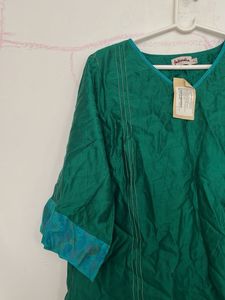 Elegant Green Cotton Kurta