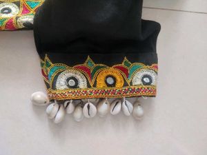 Black Embroidered Chaniya Choli
