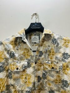 Men's Double Pocket Printed Shirt