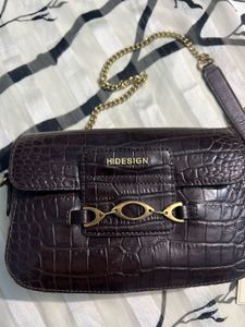 Hidesign Elina Animal Leather Structured Sling Bag