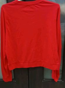 Red Long Sleeve "All You Need Is Love" Sweatshirt