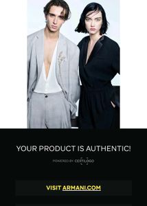 Authentic Certilogo Verified Emporio Armani Slim