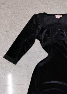 Elegant Lolita Black Velvet Dress