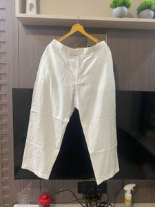 Stylish White Linen Pants