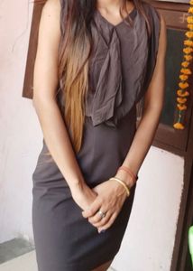 Elegant Grey Sheath Dress