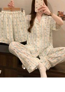 Cute Striped Pajama Set