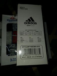 Men's Short SHOCKS Set 3 Pairs In Per Pouch