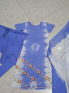 Blue Kurta Set &amp; Dupatta