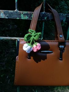 crochet tulip charm