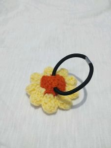 Handmade Flower Hair Ties - Set of 9