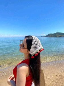 ✨Crocheted Bandana scarf🍒