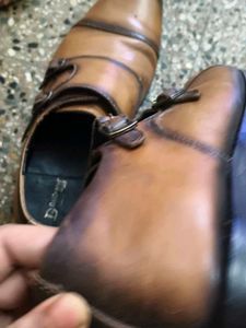 Stylish Brown Monk Strap Shoes