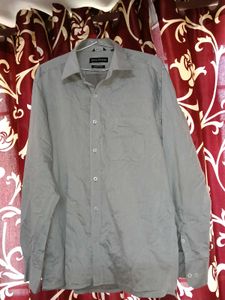 Men's Grey Long Sleeve Shirt