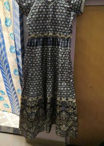 Elegant Blue Printed gown