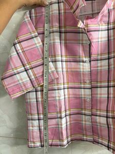 Pink Plaid Two-Piece Set