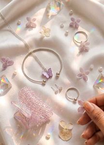 Cute Butterfly Jewelry Set