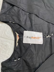 5XL Elegant Black &amp; White Kurta Set