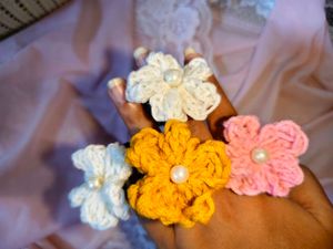 🔥BUY 1, GET 1 FREE🔥Crochet Flower Hair Ties