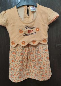 Orange Kids Or Baby/ Girl Dress