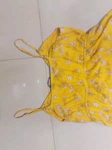 Beautiful  Yellow Mini Dress
