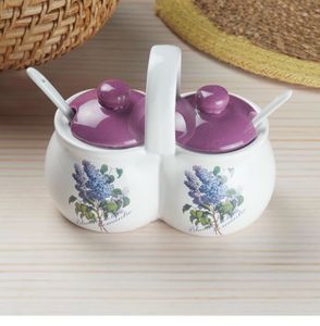 Decorative Ceramic Spice Jar Set