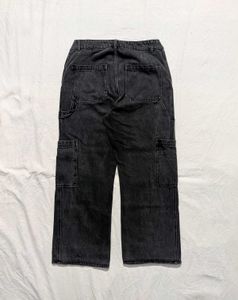 H&amp;M Black Cargo Denim Jeans