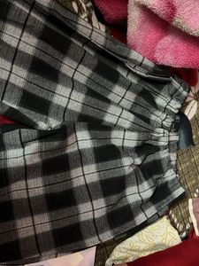Warm Checked Casual Pants