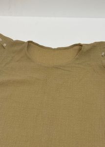 Tan Textured Short Sleeve Top