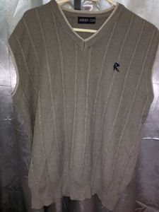 Korean Style Tan Unisex Knit Vest