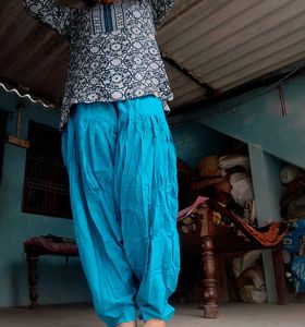 Comfortable Blue Patiala Salwar Pants