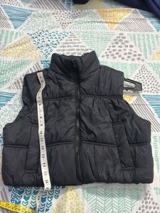 Black Puffer Vest jacket